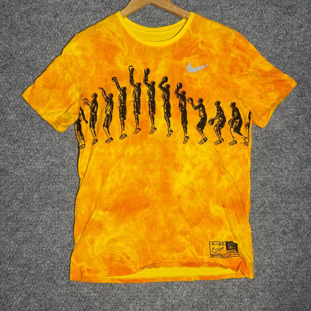 Nike Basketball Mike Cherman X Nike Basel 2017 Shooter T-Shirt Yellow Size Large